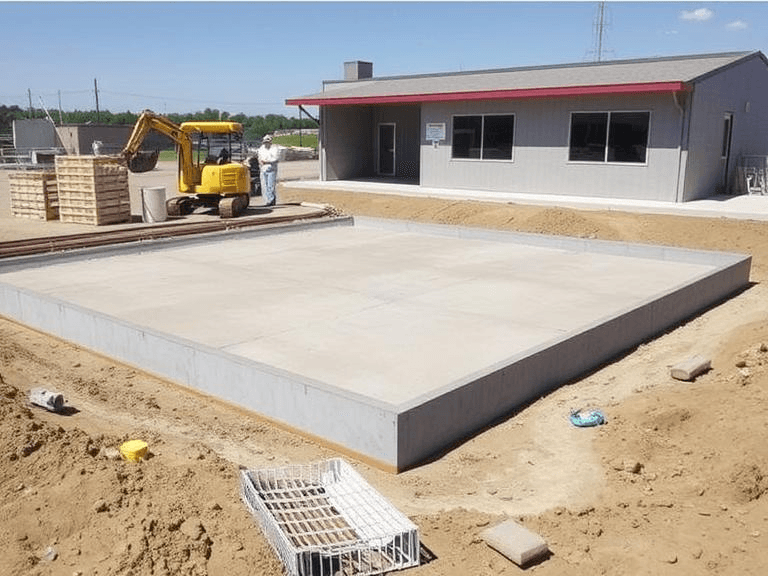 texas business concrete slab